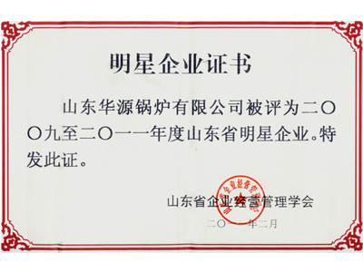 Star Enterprise Certificate