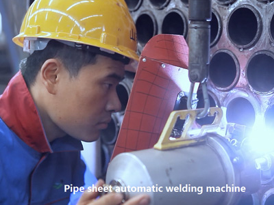 Pipe sheet automatic welding machine